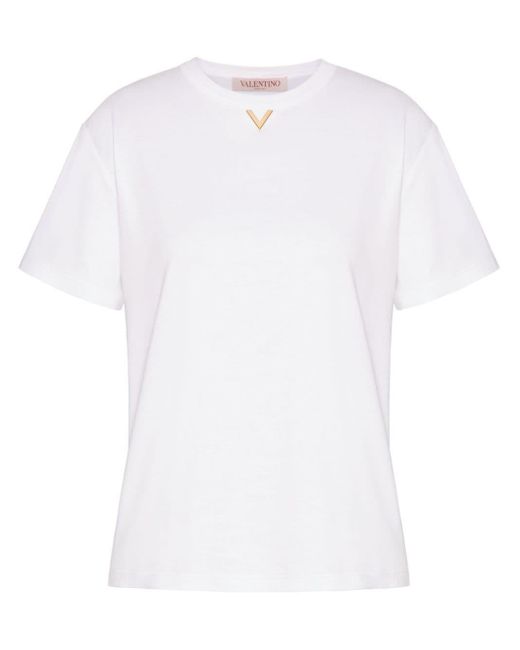 Valentino Garavani White Con Stampa Top