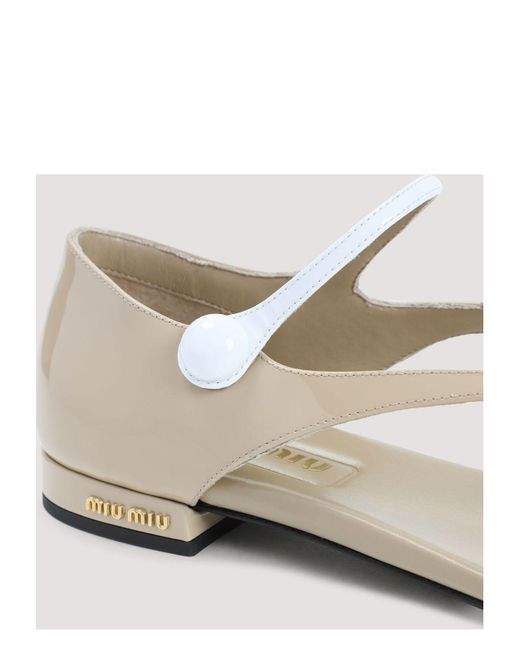 Miu Miu Natural Calf Leather Sandals