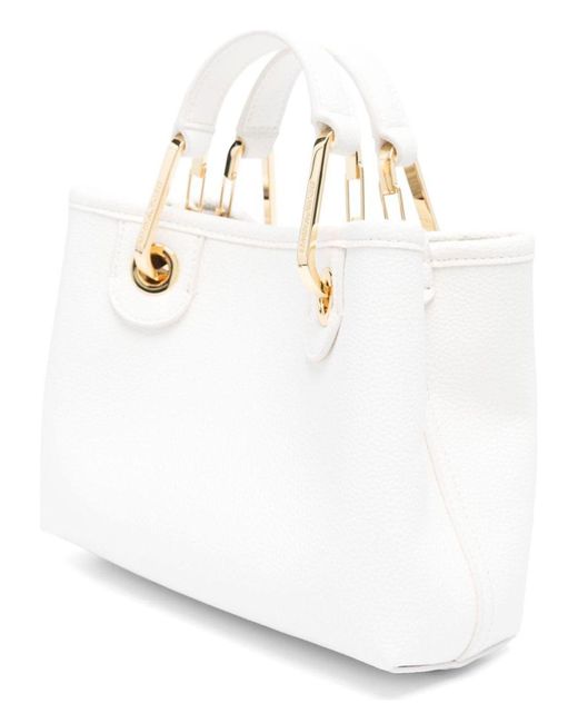 Emporio Armani White Myea Xs Shopping Bag