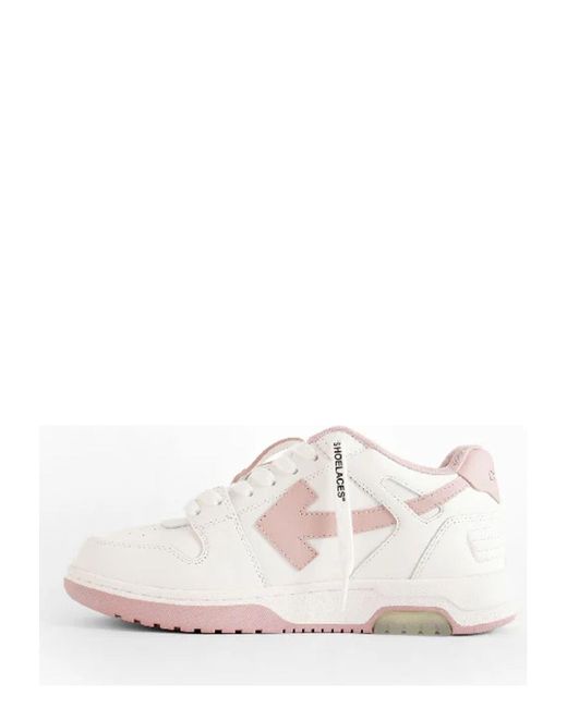 Off-White c/o Virgil Abloh White Elegant Leather Sneakers