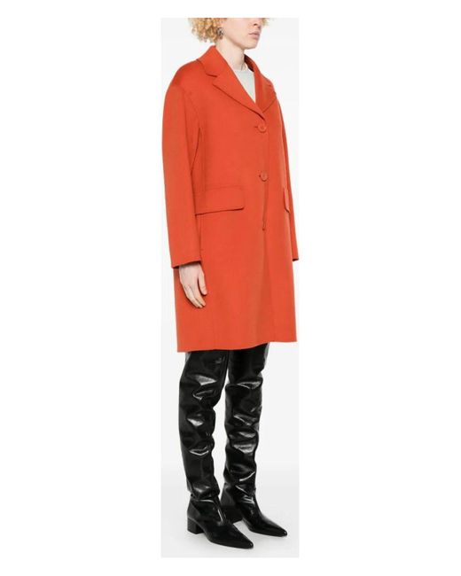 Max Mara Orange Sky Cloth Coat 3 Buttons