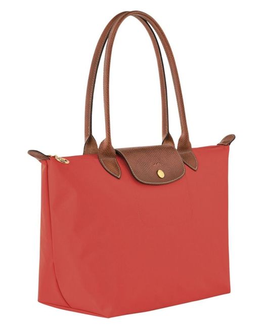 Longchamp Red Le Pliage Bag