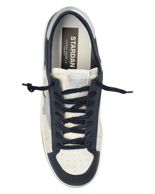 Golden Goose Deluxe Brand White Stardan Leather Sneakers for men