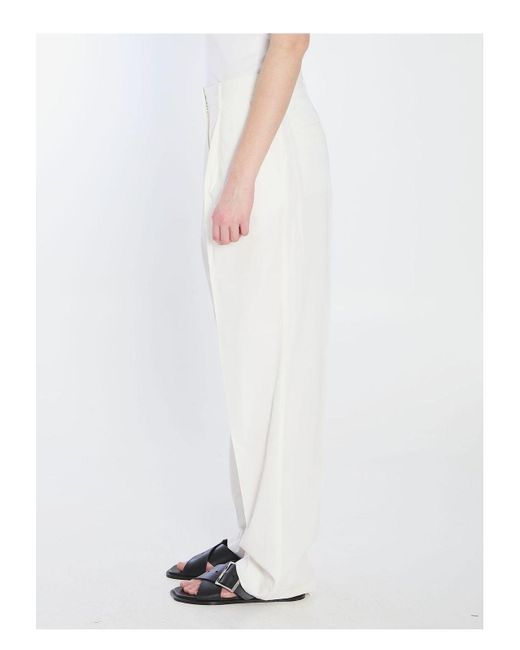 Totême  White Tailored Trousers