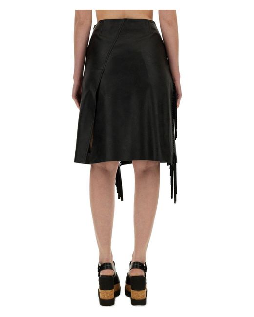 Stella McCartney Black Fringed Skirt