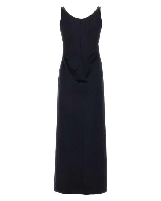 ワンピース FENDI Midnight Blue Satin Dress Fendi Midnight Satin Dress in Blue | Lyst