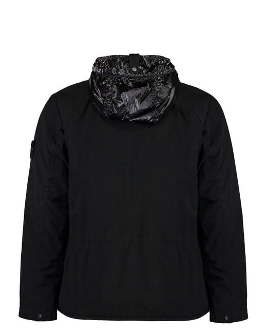 Stone Island Black Techno Fabric Jacket for men