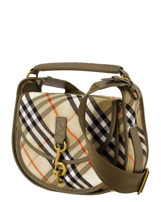 BURBERRY EMBROIDERED CANVAS CROSSBRED BAG BURBERRY EMBROIDERED CANVAS CROSSBRED BAG