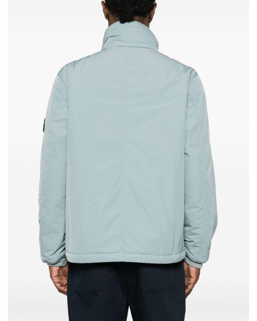 Stone Island Blue Premium Outerwear Jacket For Fw24 for men