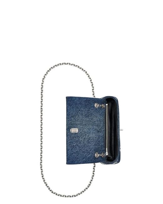 Marc Jacobs Blue The Dual Chain Wallet