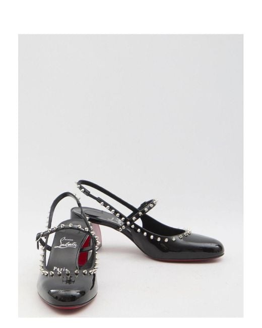 Christian Louboutin White Mary Jane Janispikes Pumps