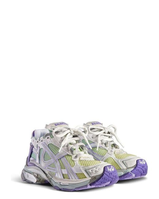 Balenciaga White Runner Gradient Mesh Sneaker