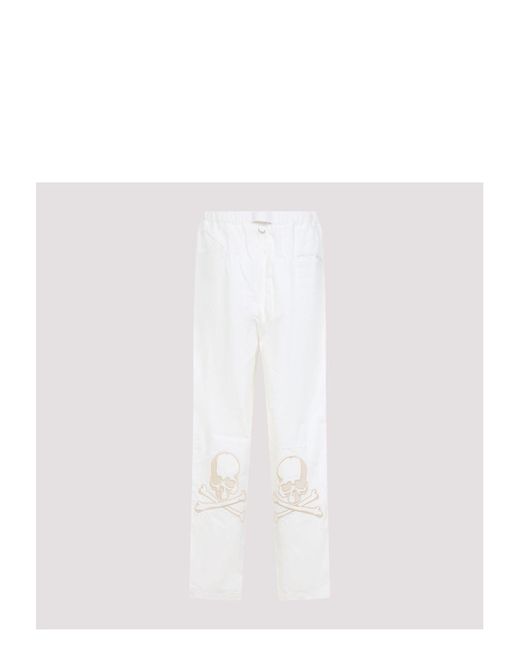 Mastermind Japan White Regular Fit Belted Easy Pants for men