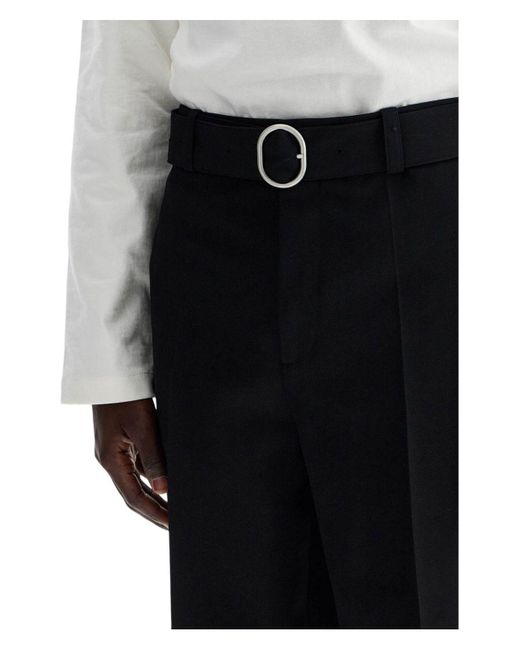 Jil Sander Black Wool Pant for men