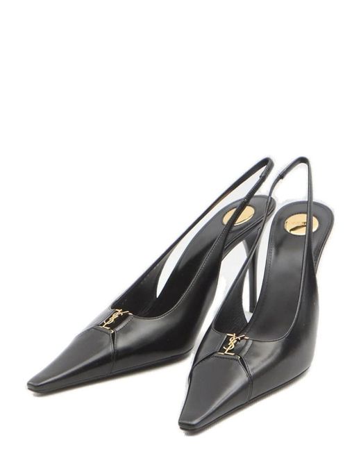 Saint Laurent Black Babylone Breteuil Pumps
