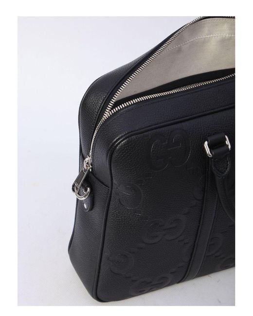 Gucci Gray Jumbo Gg Document Holder for men
