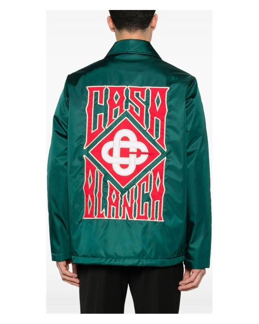 Casablanca Green Stadium Jacket for men