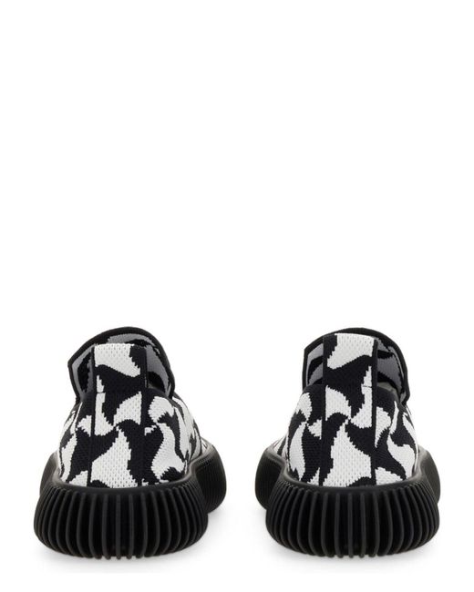 Bottega Veneta Black Knit Slipon Sneaker