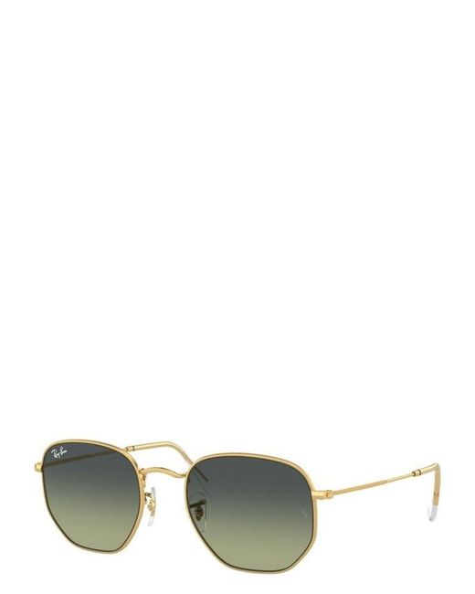 Ray-Ban Green Hexagonal Rb3548 001/Bh Sunglasses for men