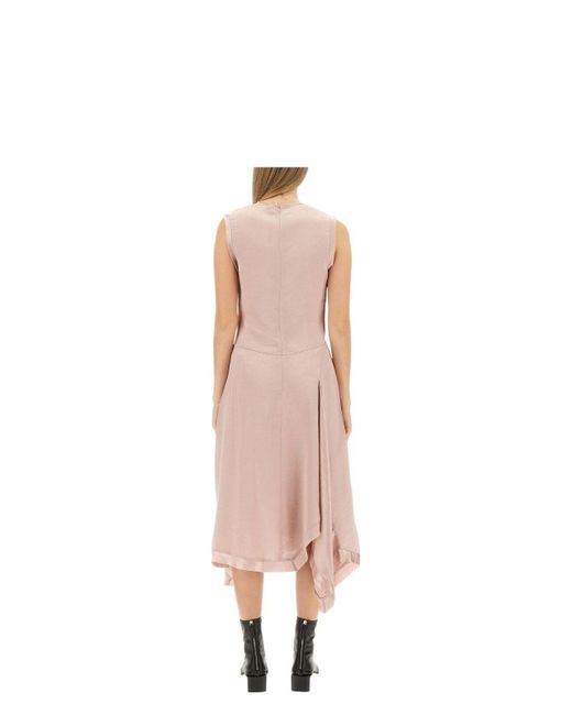 Acne Pink Satin Dress