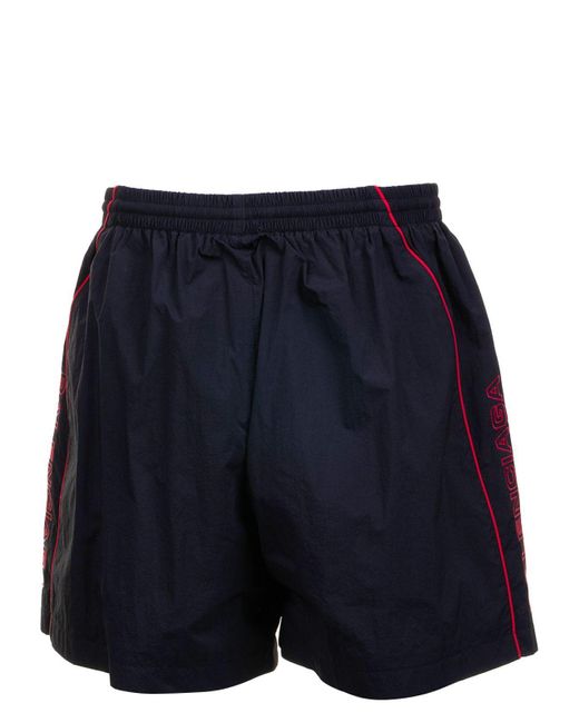 Balenciaga Blue 100% Polyamide Shorts for men