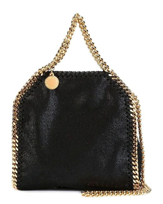 Stella McCartney Black Falabella Tote Bag Micro