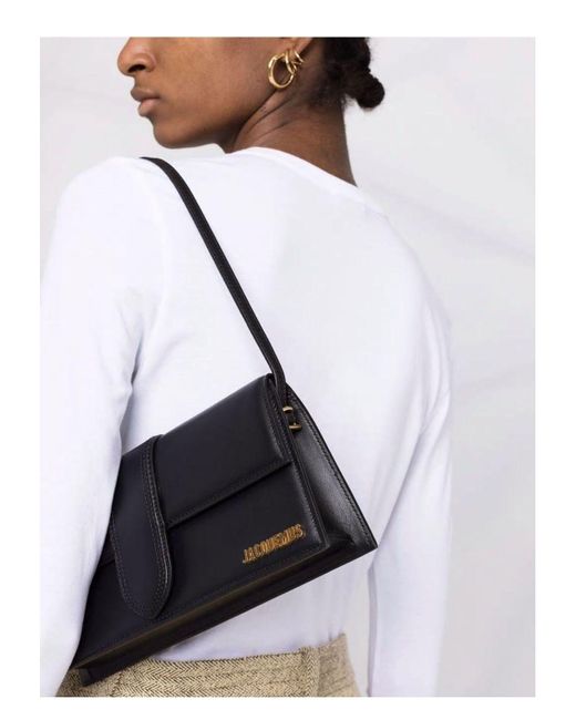 Jacquemus Black Shoulder Le Bambino Long Logo