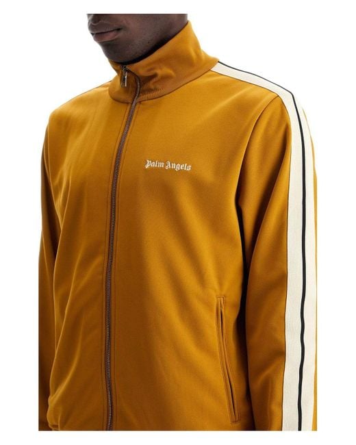 Palm Angels Orange Logo Track Jacket for men