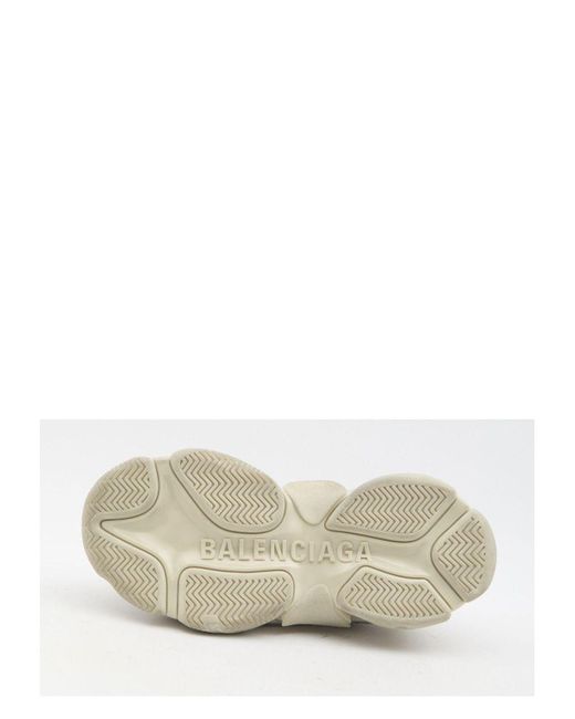 Balenciaga White Triple S Sneaker Satin