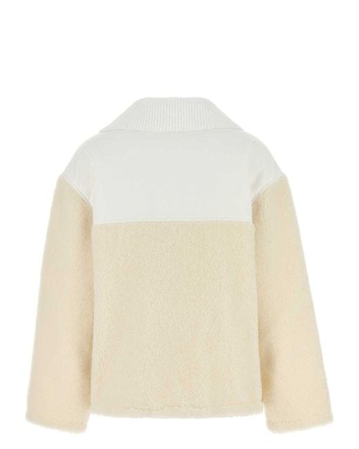 Gucci Natural Two-Tone Wool Blend Padded Jacket