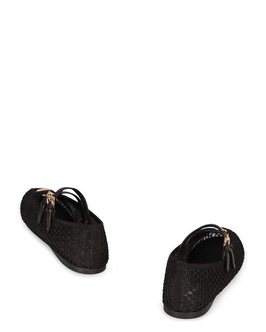 Prada Black Polyamide Ballerinas