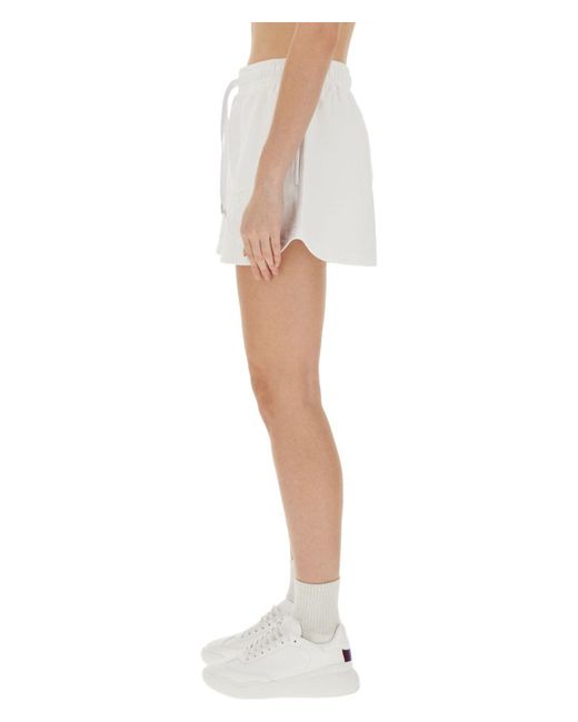 Stella McCartney White Shorts With Logo