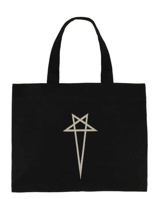 Rick Owens Black Beach Tote Bag