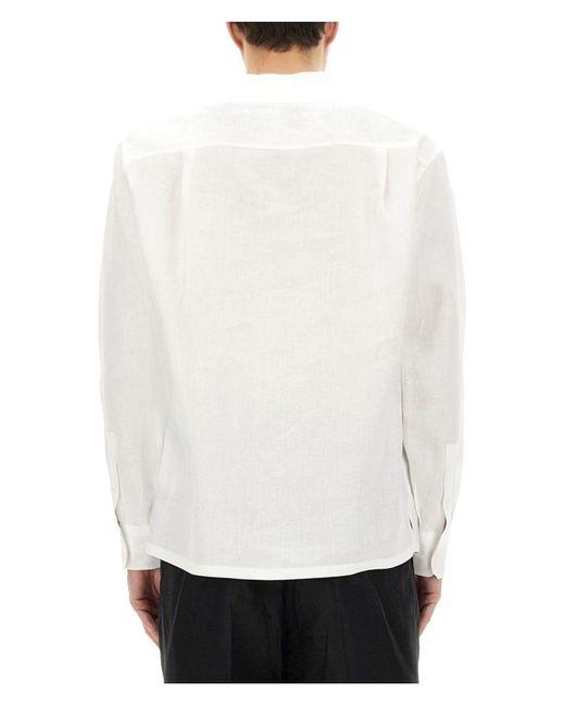Dolce & Gabbana White Linen Shirt for men