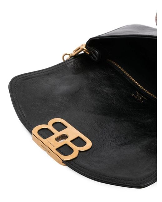 Balenciaga Black Bb Soft Small Leather Handbag