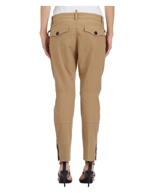 DSquared² Natural Ranger Cotton Trousers