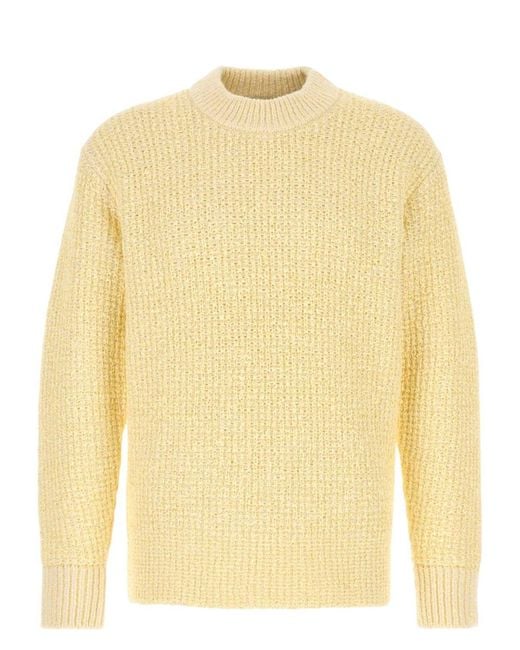 Stone Island Yellow Bouclã Sweater for men