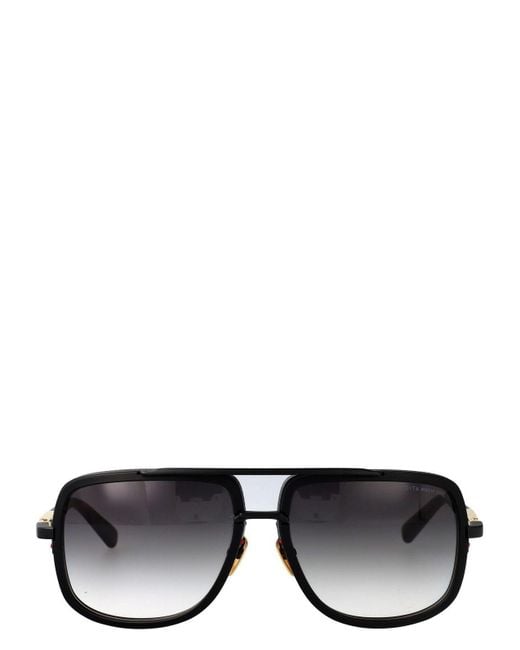 Dita Eyewear Black Acetate Metal Sunglasses