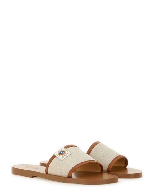 【関税&送料込】Bally Slide Sandal Sollie Bally Slide Sandal Sollie in Natural | Lyst
