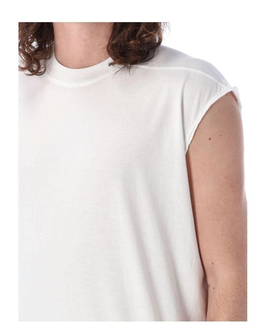 Rick Owens White Tarp T Top for men