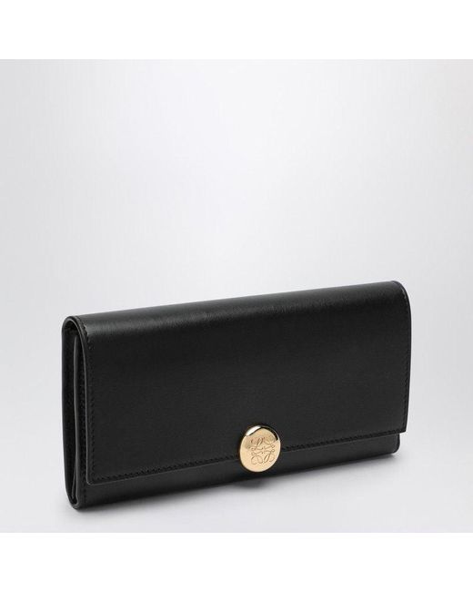 Loewe Pebble Continental Leather Wallet in Black Lyst UK