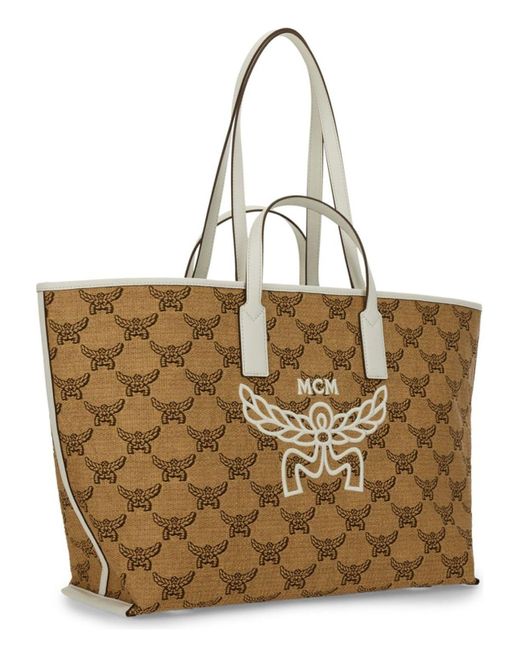 MCM Natural Nylon Handbag