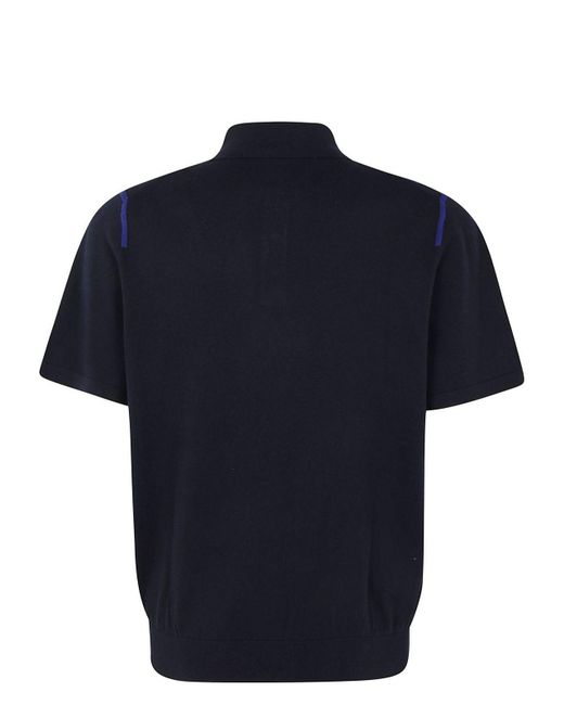 Paul Smith Blue Sweater Short Sleeves Polo for men