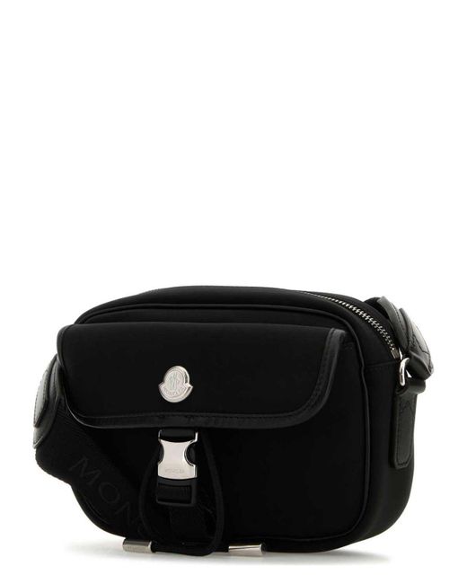 Moncler Black Canvas New Trick Crossbody Bag