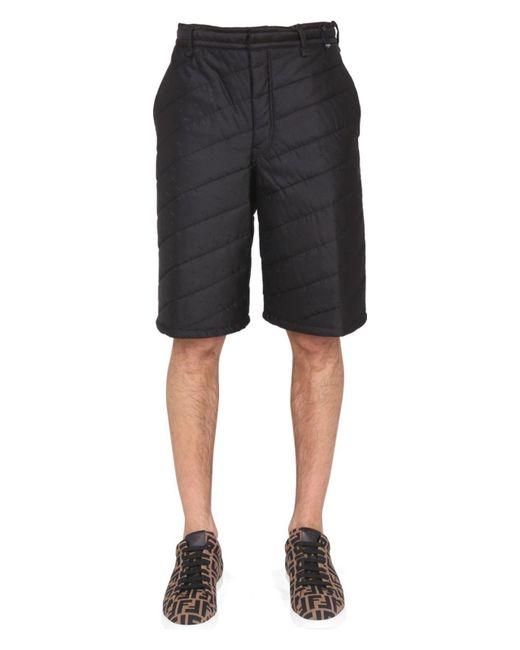 Fendi Black Bermuda for men