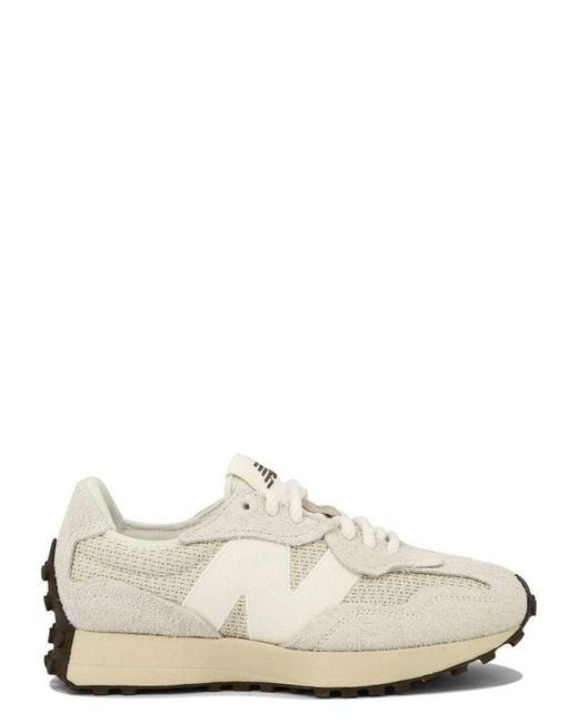 New Balance White "327" Sneakers for men