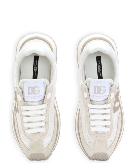 Dolce & Gabbana White Dg Cushion Sneaker