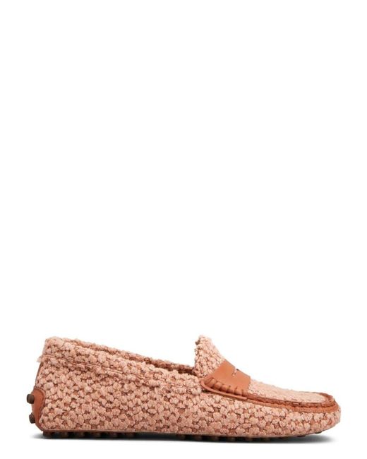 Tod's Pink Xxw22L0Jb90U8Bxxc6 Slip-On Donna Tomaia Tessuto Fondo Gomma