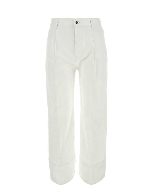 Bottega Veneta White Denim Jeans