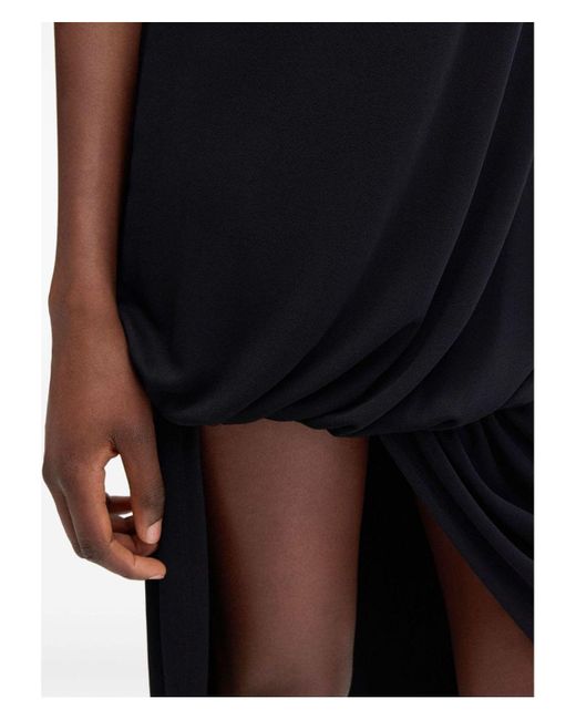 Jacquemus Black Elegant Short Peplum Dress